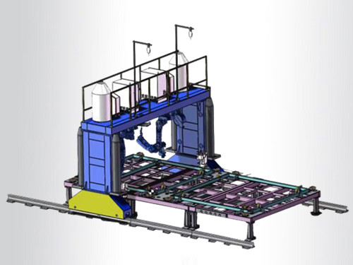 移动房焊接机器人桁架，机器人龙门架